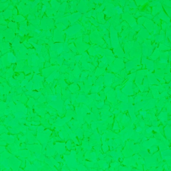 Epoxy Floor Color Flakes Black Light Neon Green