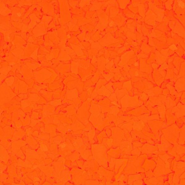 Epoxy Floor Color Flakes Black Light Neon Orange