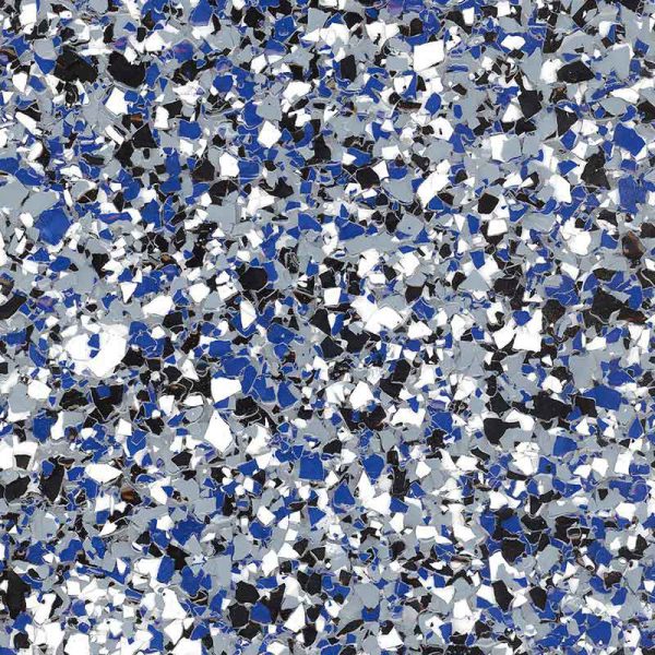 Epoxy Floor Color Flakes Blend Electric Blue