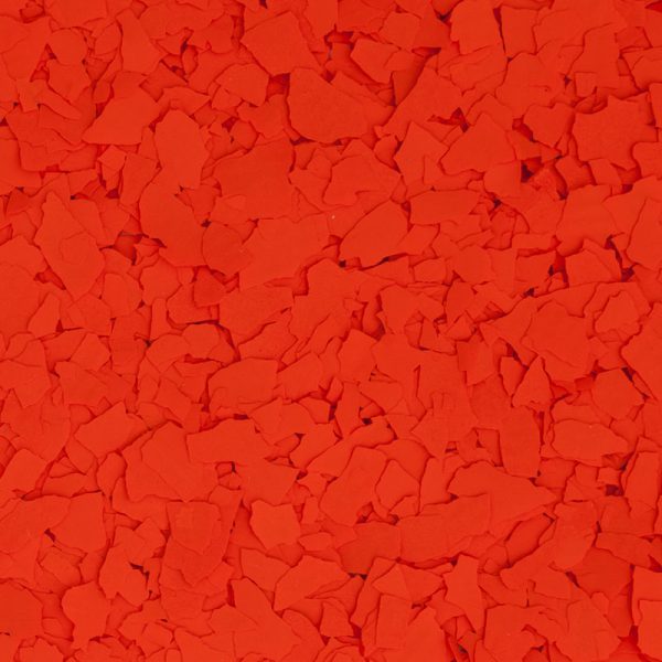 Epoxy Floor Color Flakes Bright Orange