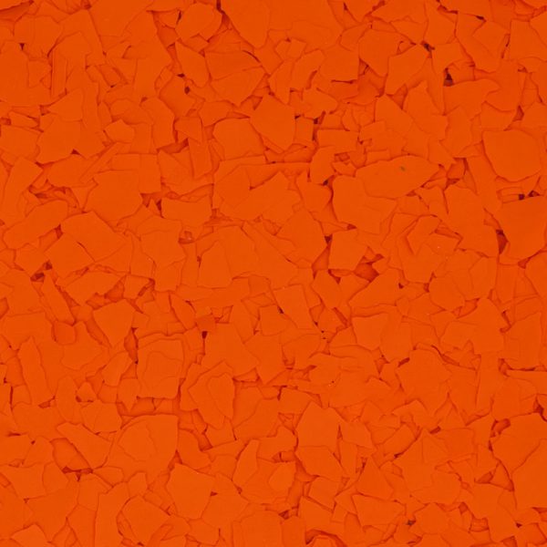 Epoxy Floor Color Flakes Pumpkin Orange