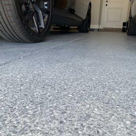 Epoxy Garage Floors Gray Fleck Sq