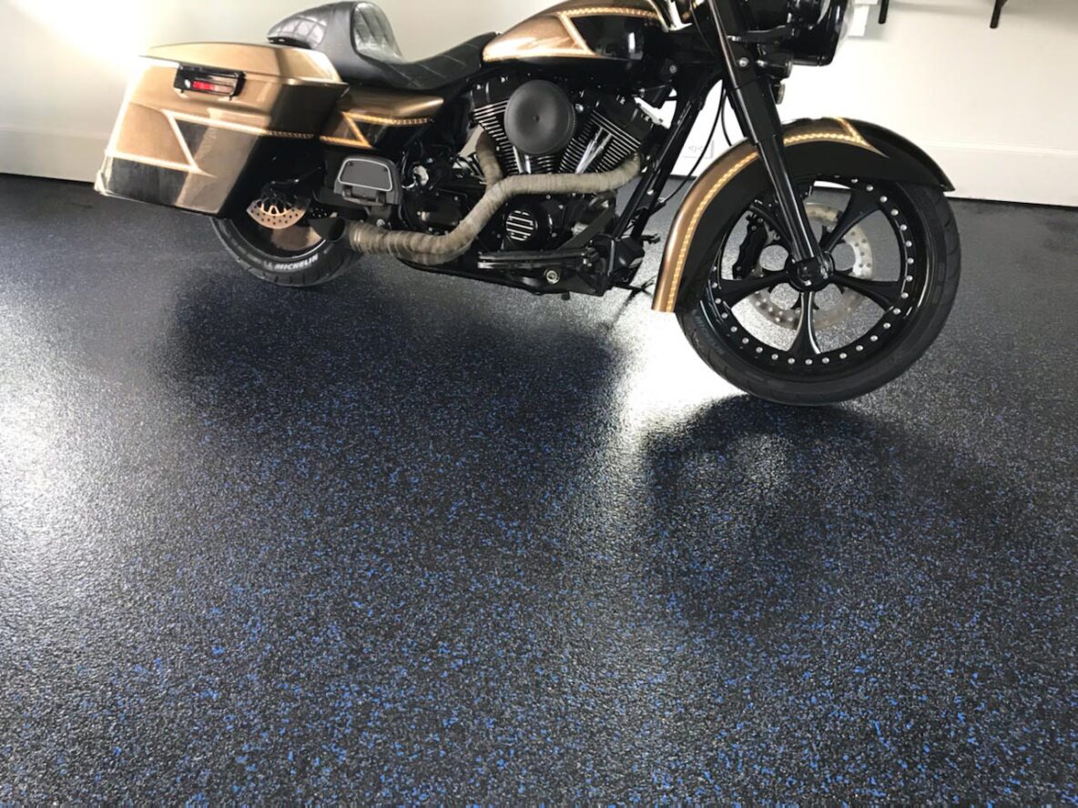 Blue Garage Floor Epoxy