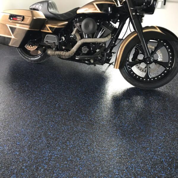 Blue Garage Floor Epoxy